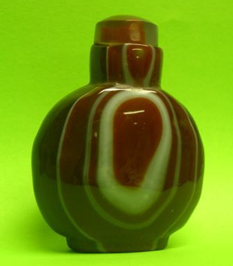 Tabati�re en agate zon�e